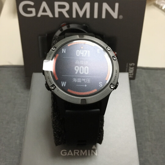 佳明（GARMIN）Fenix5光学心率GPS多功能北斗气压高度计三星定位登山跑步智能运动手表游泳户外中文普通版 晒单图