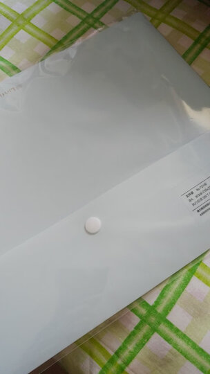 得力(deli)乐素系列A4文件袋 公文包/资料袋 加厚款PP按扣文件袋 水晶蓝 晒单图