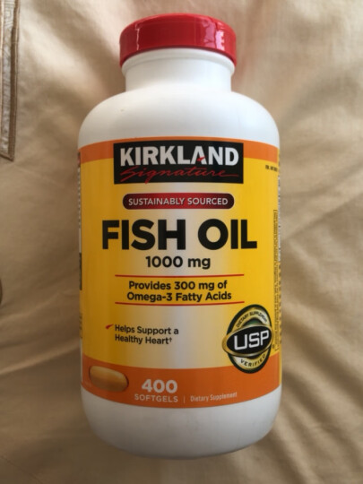 柯克兰(Kirkland) 深海鱼油软胶囊欧米伽3omega-3鱼油400粒 降血脂降甘油三酯 2瓶 晒单图