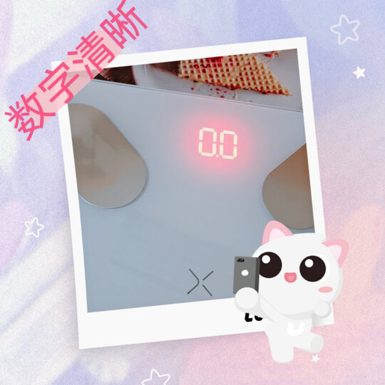 有品(PICOOC)体脂秤Mini白 电子秤体重秤 家用智能精准身体脂肪测量仪 APP蓝牙人体健康减肥称 晒单图