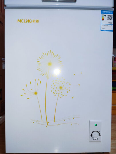 美菱(MELING)98升 冷藏冷冻转换冰柜 节能迷你家用小冷柜 一级能效 单温母乳小冰箱 顶开门BC/BD-98DT 晒单图
