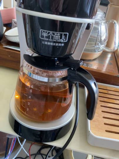 半个茶人全自动煮茶器 蒸汽黑茶普洱茶玻璃泡茶壶养生壶  电热水壶 茶具咖啡机 半个茶人 老款 CT-D75S + 晒单图