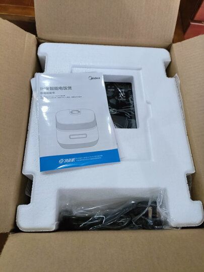 美的(Midea)智能电饭煲电饭锅家用5L大容量预约气动涡轮防溢锅金属机身蒸米饭锅-WFS5017TM(3-10人) 晒单图