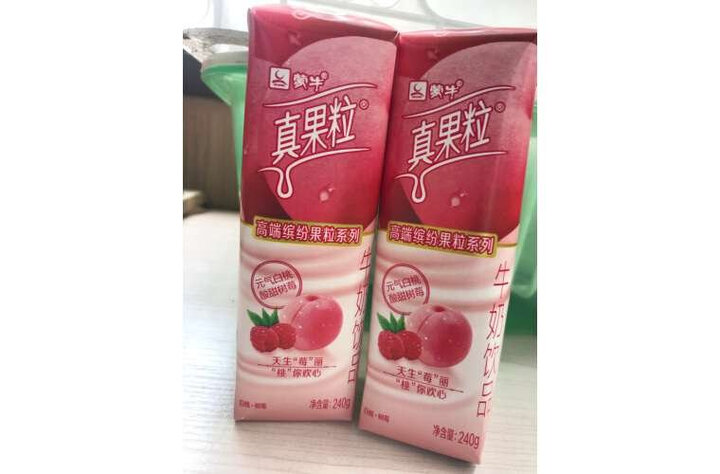 蒙牛 真果粒牛奶饮品(草莓+芦荟+椰果+桃果粒)250g*24 四种口味缤纷装 晒单图