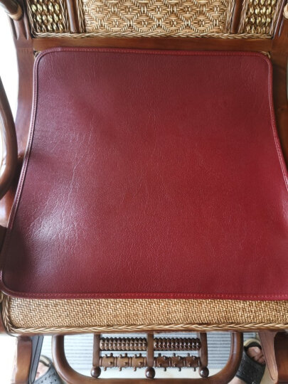 原牧 头层水牛皮凉席红木沙发垫 夏季牛皮坐垫椅垫子 单张 红棕整张无拼 晒单图