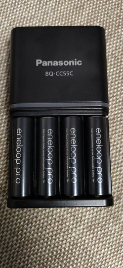 松下爱乐普(eneloop)充电电池5号五号4节高容量套装适用相机玩具KJ55HCC40C含55快速充电器 晒单图