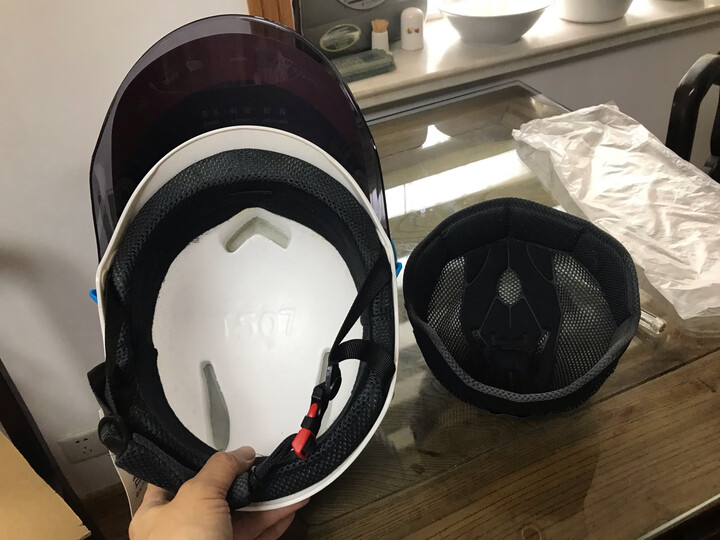 坦克/Tanked Racing头盔T507夏季电动助力车男女安全帽夏盔四季通用安全防护头盔 T501 亚黑 L (建议头围56-59cm) 晒单图