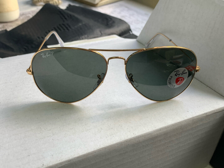 Ray-Ban 雷朋 时尚中性款飞行员系列金色镜框淡蓝色渐变镜片眼镜太阳镜 RB 3025 001/3F 58mm 晒单图