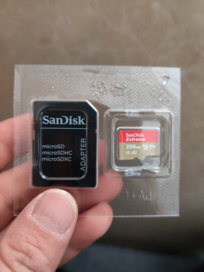 闪迪（SanDisk）256GB TF（MicroSD）内存卡 U3 V30 4K A2 兼容运动相机和无人机存储卡 读速高达190MB/s 晒单图