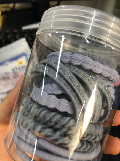 美肤语素雅尼龙头绳发绳高弹力发圈(9根组合装)MF0583皮筋发带发饰 晒单图