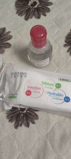 贝德玛（BIODERMA）舒妍多效洁肤液卸妆水粉水250ml敏肌舒缓卸妆液护肤品女友送礼 晒单图