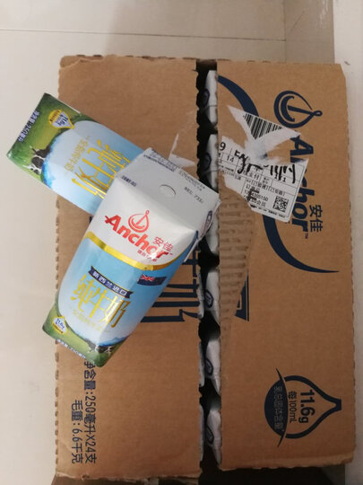 新西兰原装进口牛奶 安佳(Anchor)全脂纯牛奶1L*12 整箱装(新老包装随机发货) 晒单图