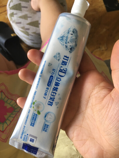 佳洁士牙膏美白3D炫白双效牙膏180g 防蛀 含氟牙膏 淡黄 清新口气 晒单图