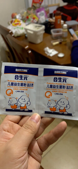 合生元（BIOSTIME）儿童益生菌粉(益生元)奶味48袋装（0-7岁宝宝  法国进口菌粉 活性益生菌  ） 晒单图