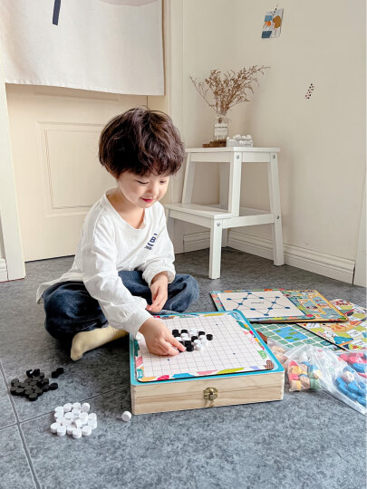 铭塔婴幼儿童玩具 1-2-3周岁木制启蒙早教宝宝形状认知 五合一翻板盒装生日礼物 晒单图