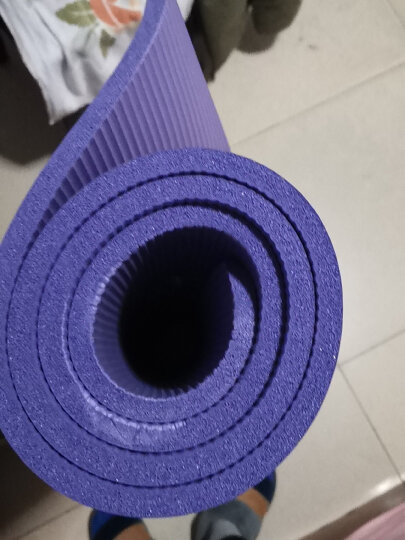 麦斯卡MESUCA 凯蒂猫（hellokitty） 成人儿童健身防滑瑜伽垫跳舞垫舞蹈垫HBD50550-10mm 紫色（含捆网包） 晒单图