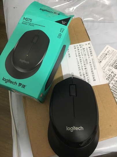 罗技(Logitech)M275(M280) 鼠标 无线鼠标 办公鼠标 右手鼠标 黑色 带无线2.4G接收器 晒单图