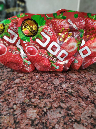 悠哈UHA 国产网红零食软糖 酷露露果汁软糖果  草莓味52g 晒单图