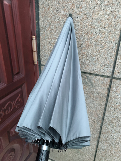 美度长柄雨伞超大号加固加厚结实抗风伞男士手动长把直柄雨伞黑M5003 晒单图