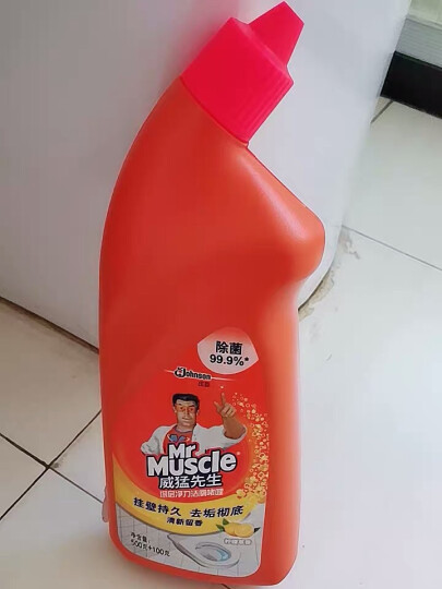 威猛先生（Mr Muscle）洁厕剂 (500g+100g)*2瓶 柠檬香 洁厕灵 洁厕液 马桶清洁 晒单图