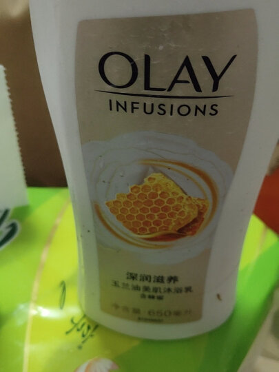 OLAY玉兰油美肌沐浴露 蜂蜜滋养650ml送雪莲200ml 男女士通用 晒单图