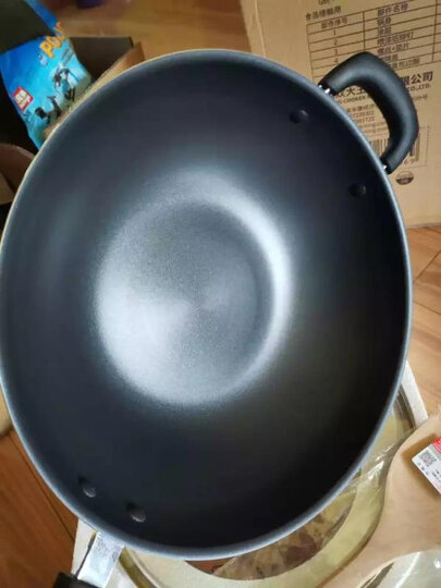 炊大皇 不粘锅 炒锅34cm炒菜锅无烟锅具 电磁炉燃气煤气灶明火通用 赠送木铲CKN4634BF 晒单图