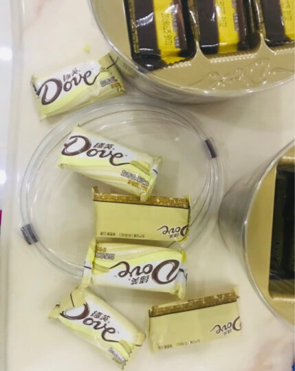 德芙（Dove）肖战同款香浓黑巧克力分享碗装252g圣诞礼物(新旧包装随机发放) 晒单图