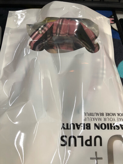 优家(UPLUS)弹力魔术贴洗脸化妆美容束发带(颜色随机)(运动居家发带发箍 卸妆头带包头巾) 晒单图