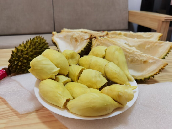 泰国进口金枕头榴莲 树熟锁鲜榴莲水果生鲜2.5-3.5kg 晒单图