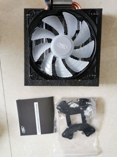 九州风神(DEEPCOOL) 玄冰400 CPU散热器(多平台/支持AM4/4热管/智能温控/发蓝光/12CM风扇/附带硅脂) 晒单图