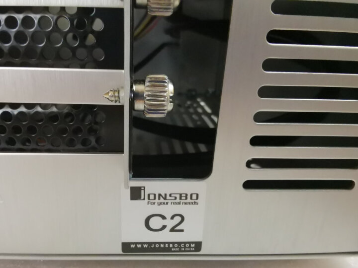 乔思伯（JONSBO）C2 银色 MINI机箱（支持24.5*21.5CM尺寸内主板/全铝机箱/ATX电源/80MM高内散热器） 晒单图