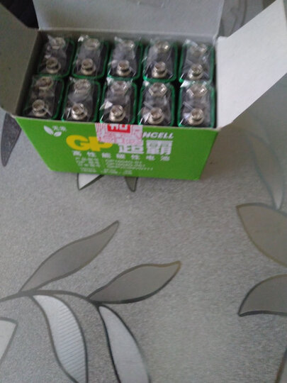 超霸(GP)1604G-S1碳性电池9V九伏10节装玩具/遥控器/无线麦克风/电子仪表6F22 晒单图