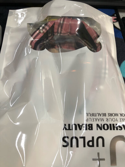 优家(UPLUS)弹力魔术贴洗脸化妆美容束发带(颜色随机)(运动居家发带发箍 卸妆头带包头巾) 晒单图