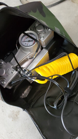 尤利特（UNIT）车载充气泵车用金属双缸高压测压带灯大功率电动轮胎打气筒冲气泵含收纳包YD-3500 晒单图