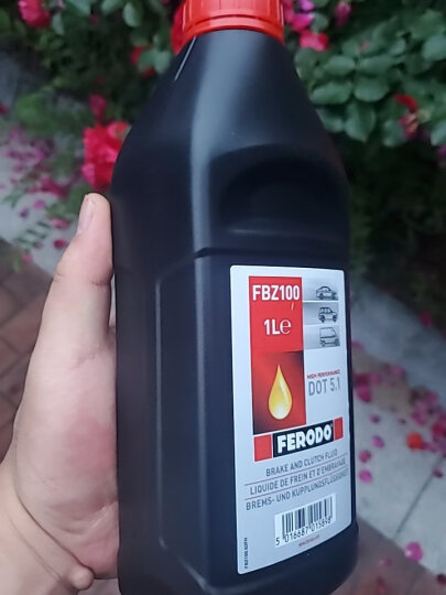 菲罗多（ferodo）欧洲原装进口刹车油制动液汽车/摩托车 DOT5.1 1L FBZ100 晒单图