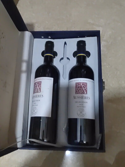  法国 拉菲（LAFITE）罗斯柴尔德 珍藏梅多克红葡萄酒 750ml*2 双支红酒礼盒装（幻蓝） 晒单图