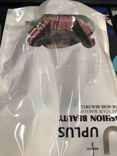 优家(UPLUS)弹力魔术贴洗脸化妆美容束发带(颜色随机)(运动居家发带发箍 卸妆头带包头巾) 晒单图