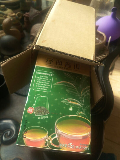 大益普洱茶便携系列独立包装袋泡茶 荷叶普洱40g/盒 晒单图