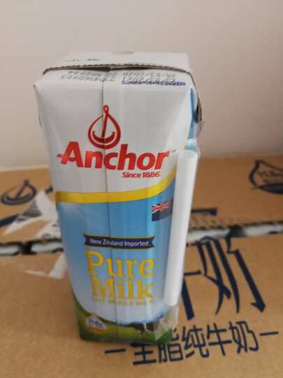 新西兰原装进口牛奶 安佳(Anchor)全脂纯牛奶1L*12 整箱装(新老包装随机发货) 晒单图