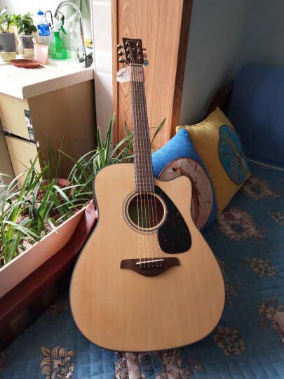 雅马哈（YAMAHA）FG800BL 原声款 实木单板初学者民谣吉他圆角吉它 41英寸亮光黑色 晒单图