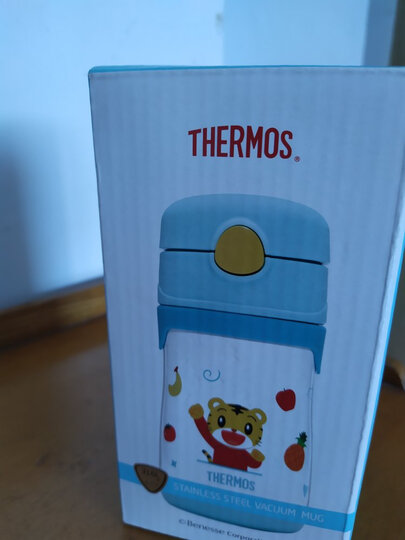 膳魔师THERMOS 儿童水杯保温杯吸管杯学饮杯便携防漏不锈钢杯 305ml BS5353L BL 晒单图