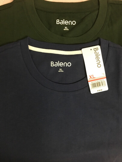 Baleno班尼路 短袖t恤男潮流圆领纯色体恤衫情侣款上衣 棉质夏装半袖青年基础百搭打底衫 20E L 晒单图