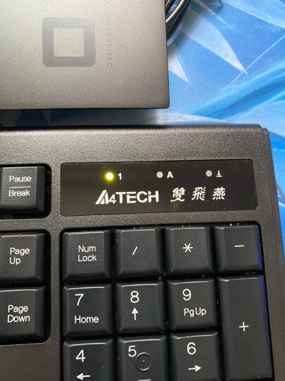 双飞燕（A4TECH) WK-100 有线键盘 办公打字用薄膜键盘笔记本外接台式电脑通用键盘104键 USB接口 黑色 晒单图
