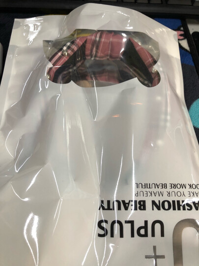 优家(UPLUS)弹力魔术贴洗脸化妆美容束发带(颜色随机)(运动居家发带发箍 卸妆头带包头巾) 晒单图