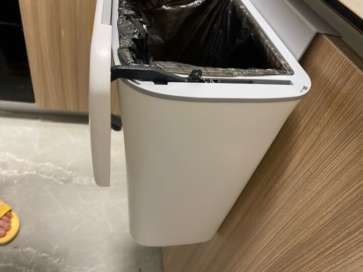 五月花 厨房卫生间垃圾桶压圈客厅办公室家用环保无盖大容量废纸篓11L 晒单图