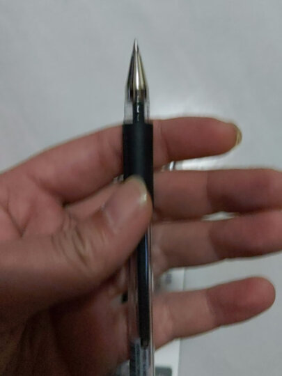 得力(deli)0.5mm办公中性笔 水笔签字笔 12支/盒蓝色34567 办公用品 晒单图