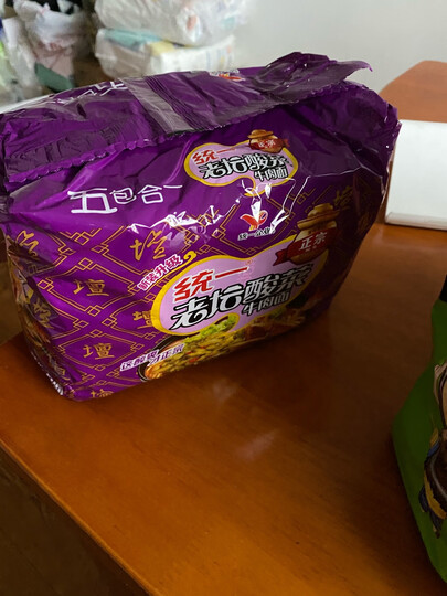 统一 方便面 老坛酸菜牛肉味面 五连包 晒单图