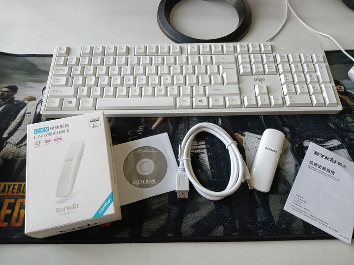 腾达(Tenda)U12 1300M USB无线网卡 5G双频千兆 笔记本台式机随身WiFi接收器 强穿墙 USB3.0接口 晒单图