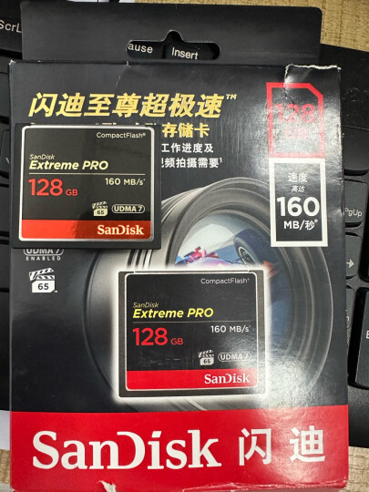 闪迪（SanDisk）cf卡（CompactFlash）佳能尼康单反微单相机存储卡高速内存卡CFe卡 1DX 7d 5D2 5D3 5d4 D810大卡 128G CF卡160MB/s 适用于佳能/尼 晒单图