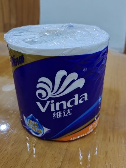 维达（Vinda）卷纸 蓝色经典 整箱家用卫生纸 有芯卷筒纸 厕纸 手纸 4层140g克27卷 晒单图